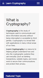 Mobile Screenshot of learncryptography.com