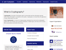 Tablet Screenshot of learncryptography.com